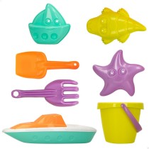 Set de jouets de plage Colorbaby 7 Pièces Bateau polypropylène (24 Unités)