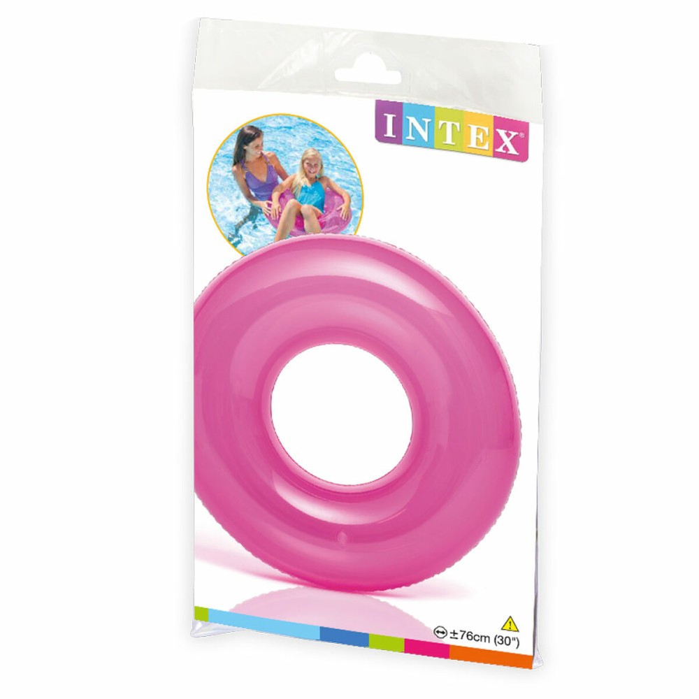 Aufblasbarer Donut-Schwimmhilfe Intex 76 x 76 cm (24 Stück)