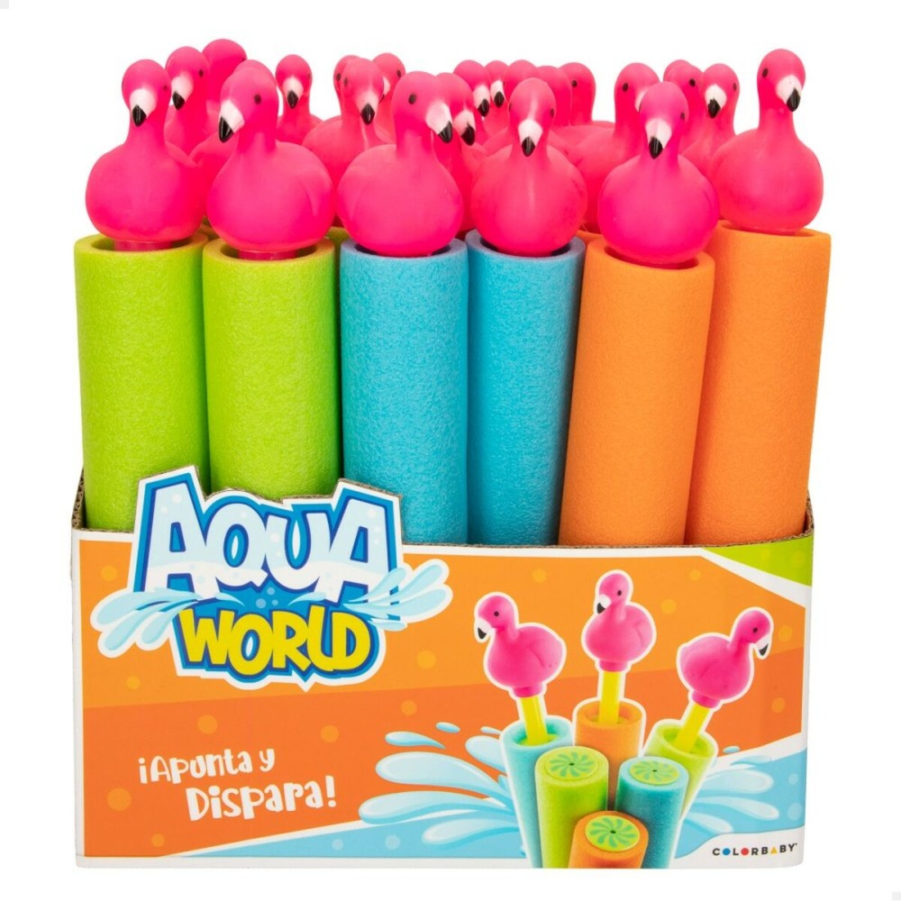 Lance d'eau Colorbaby Flamant rose 80 ml 30 x 5 x 5 cm (24 Unités)