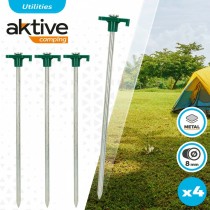 Sardines de camping Aktive 25 cm 4 Pièces Ø 8 mm (24 Unités)