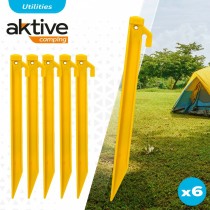 Camping peg Aktive 6 Pieces (24 Units)