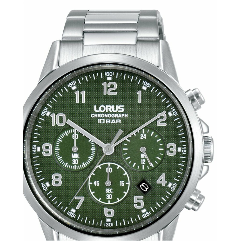 Herrenuhr Lorus RT315KX9 grün Silberfarben