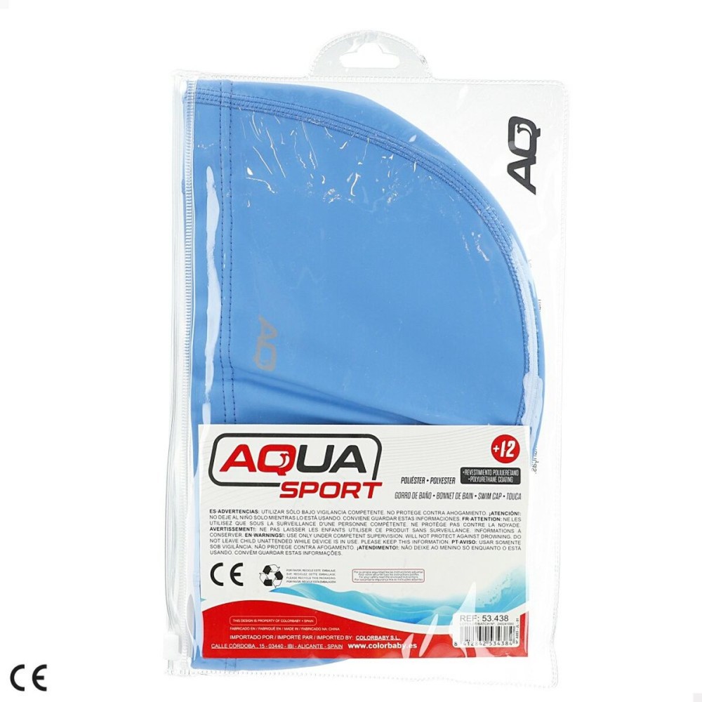 Bonnet de bain Aktive Bleu Rouge Polyester (24 Unités)