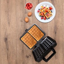 Waffeleisen Alpina 1000 W Silberfarben