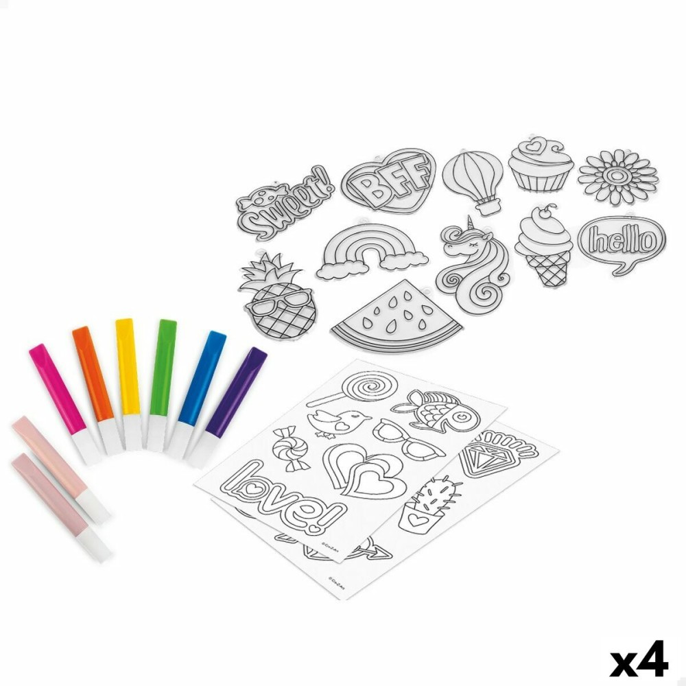 Ensemble pour activités manuelles Cra-Z-Art Autocollants Plastique (4 Unités)