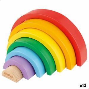 Skills game Woomax Rainbow 21 x 10 x 3,5 cm (12 Units)