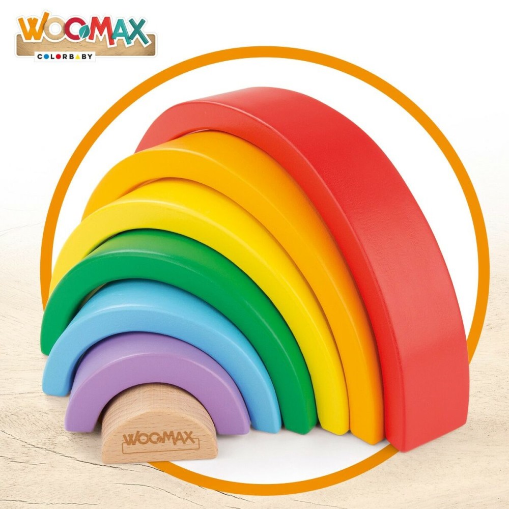 Skills game Woomax Rainbow 21 x 10 x 3,5 cm (12 Units)