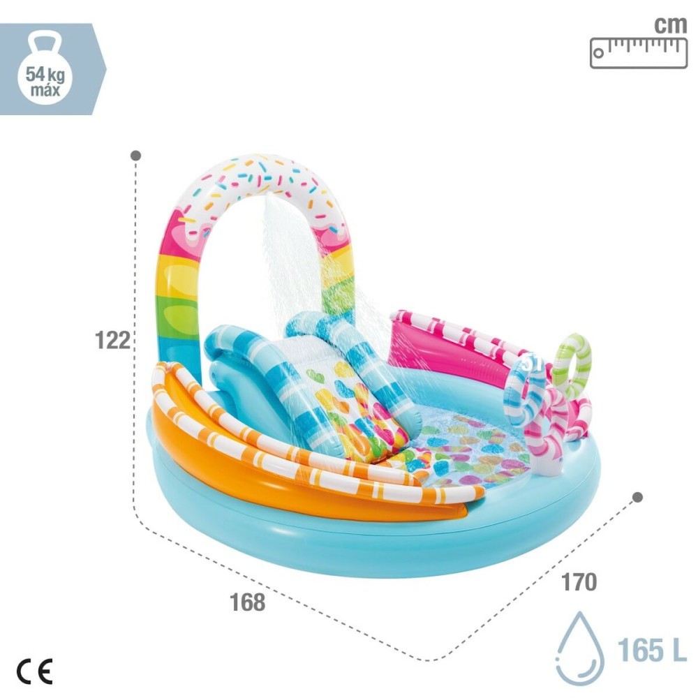 Aufblasbares Planschbecken für Kinder Intex Süßigkeiten 165 L 170 x 122 x 168 cm (2 Stück)