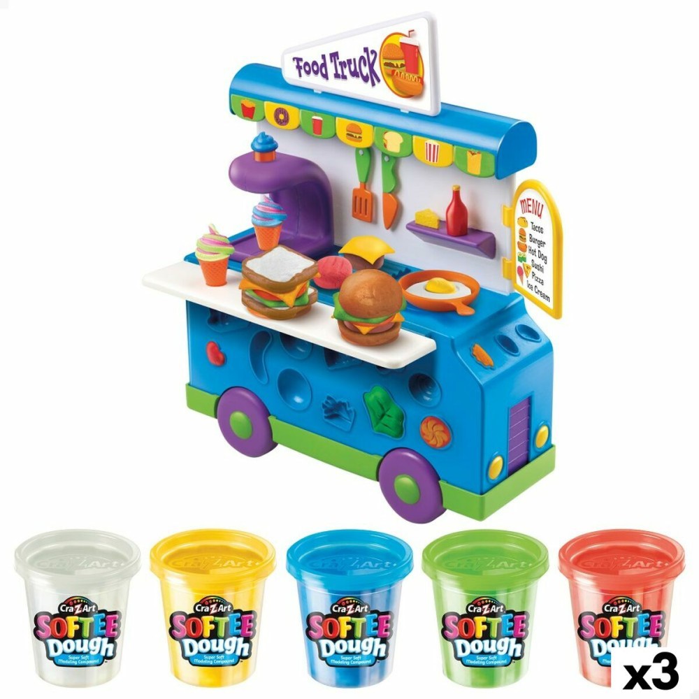 Pâte à modeler en argile Softee Food Truck (3 Unités)