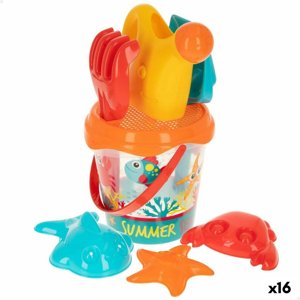 Strandspielzeuge-Set Colorbaby Polypropylen (16 Stück)