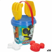 Strandspielzeuge-Set Mickey Mouse Ø 18 cm (16 Stück)