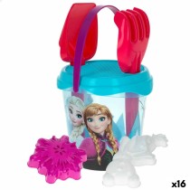 Beach toys set Frozen Elsa & Anna Ø 18 cm (16 Units)