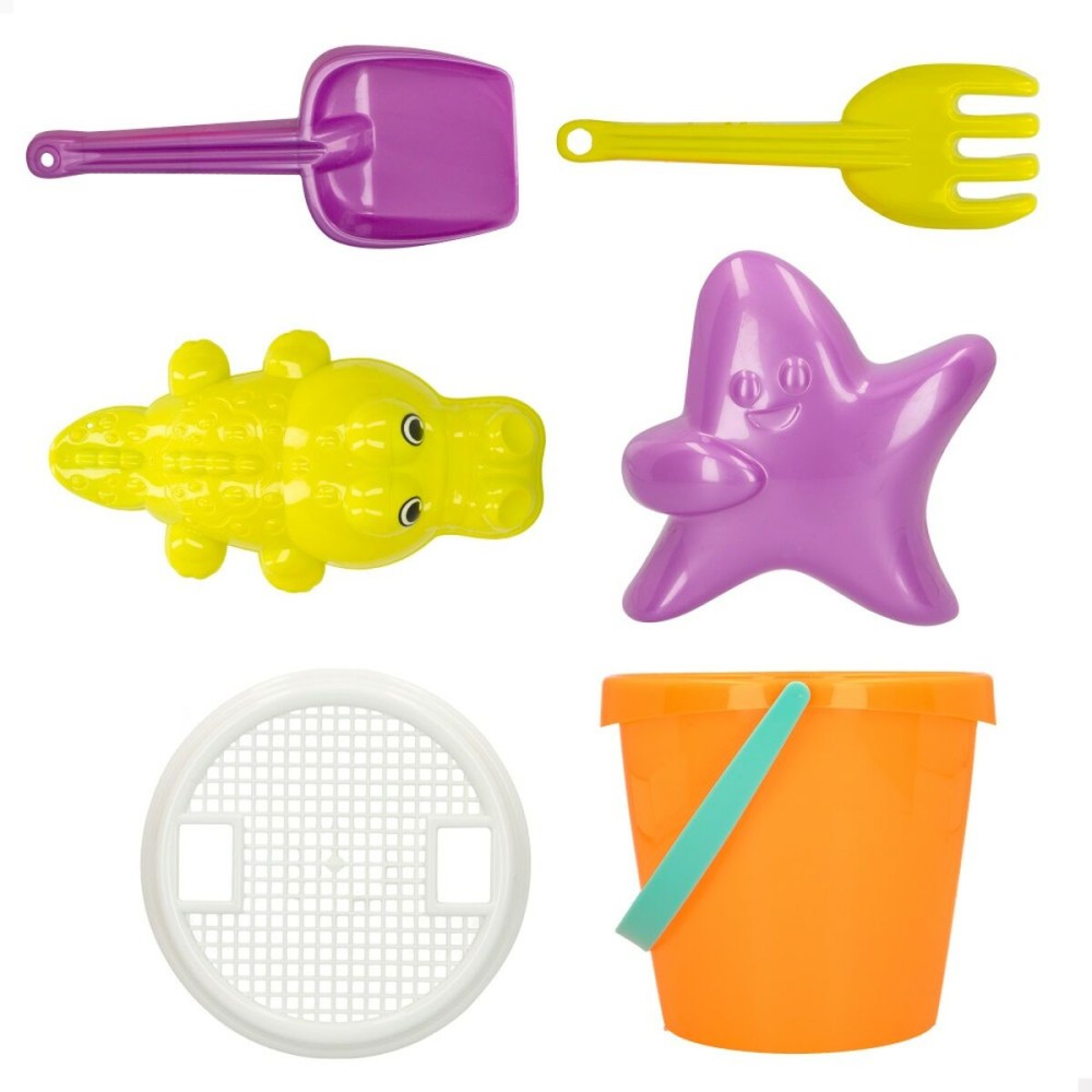 Strandspielzeuge-Set Colorbaby Ø 18 cm Polypropylen (15 Stück)