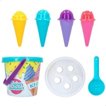 Set de jouets de plage Colorbaby Ø 18 cm 11 Pièces Glace polypropylène (15 Unités)