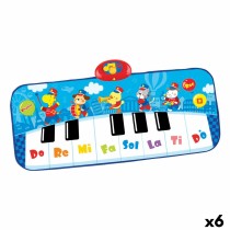 Spielzeug-Klavier Winfun 90 x 0,5 x 38 cm Blau tiere (6 Stück)