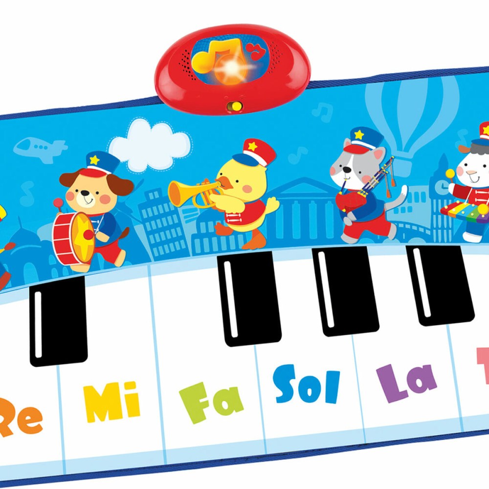 Toy piano Winfun 90 x 0,5 x 38 cm Blue animals (6 Units)