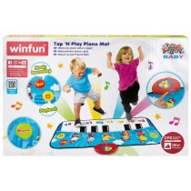 Toy piano Winfun 90 x 0,5 x 38 cm Blue animals (6 Units)