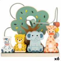 Geschicklichkeitsspiel für Babys Woomax tiere 25 x 22 x 10 cm (6 Stück)