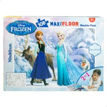 Kinderpuzzle Frozen Beidseitig 108 Stücke 70 x 1,5 x 50 cm (6 Stück)