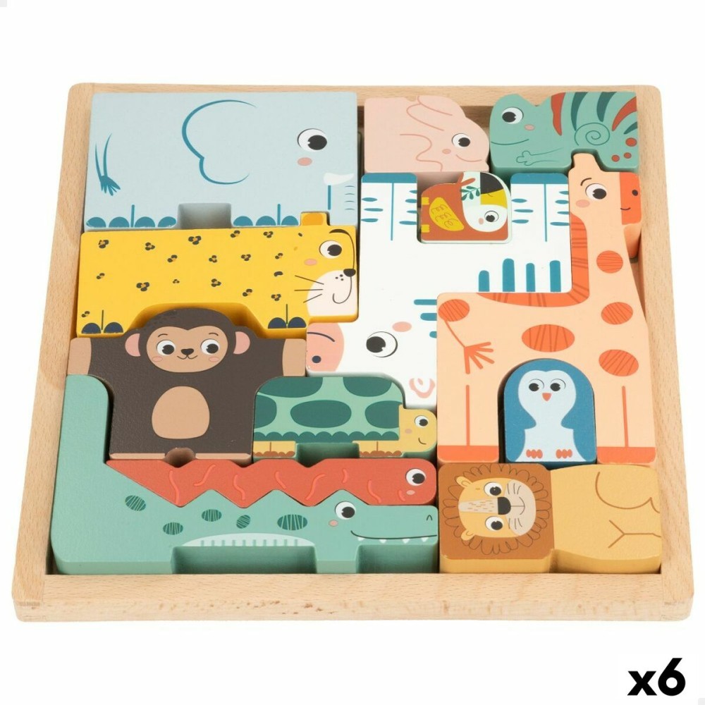 Child's Wooden Puzzle Woomax (6 Units)