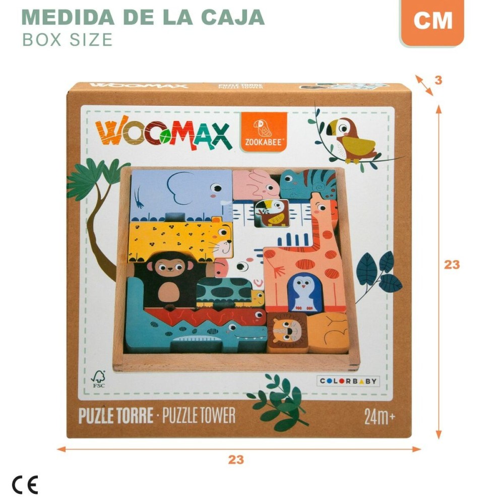 Child's Wooden Puzzle Woomax (6 Units)