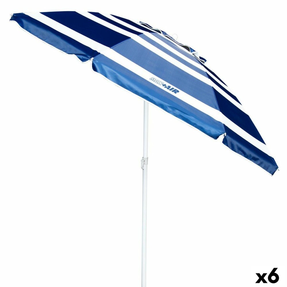 Solskærm Aktive UV50 Ø 220 cm Polyester Aluminium 220 x 214,5 x 220 cm (6 Stück)