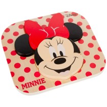 Kinder Puzzle aus Holz Disney Minnie Mouse + 12 Monate 6 Stücke (12 Stück)