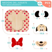 Kinder Puzzle aus Holz Disney Minnie Mouse + 12 Monate 6 Stücke (12 Stück)