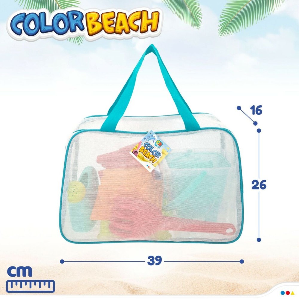 Beach toys set Colorbaby polypropylene (12 Units)