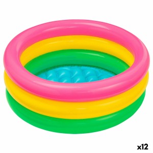 Inflatable Paddling Pool for Children Intex Sunset Glow Rings 28 L 61 x 22 x 61 cm (12 Units)