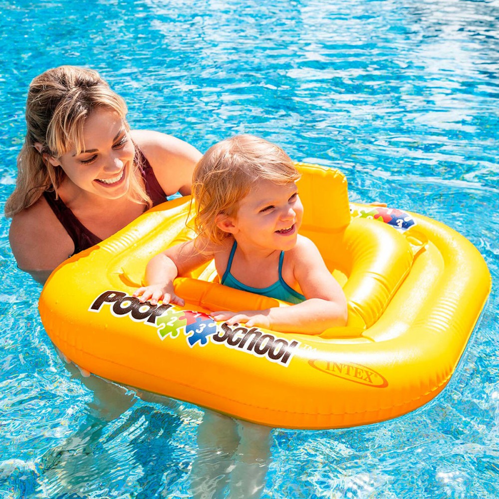 Baby-Schwimmer Intex Gelb 79 x 23 x 79 cm (12 Stück)