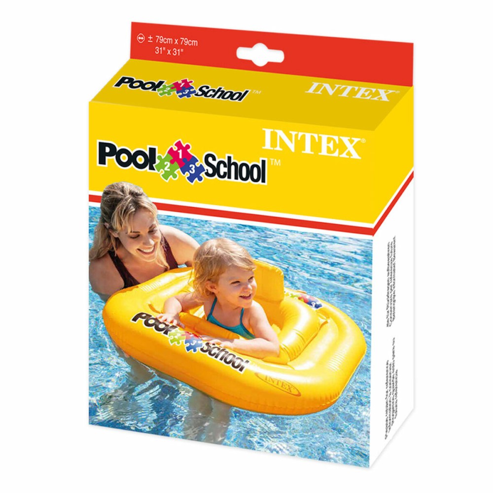 Baby float Intex Yellow 79 x 23 x 79 cm (12 Units)