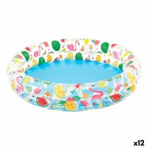 Pataugeoire gonflable pour enfants Intex Tropical Anneaux 150 l 122 x 25 cm (12 Unités)