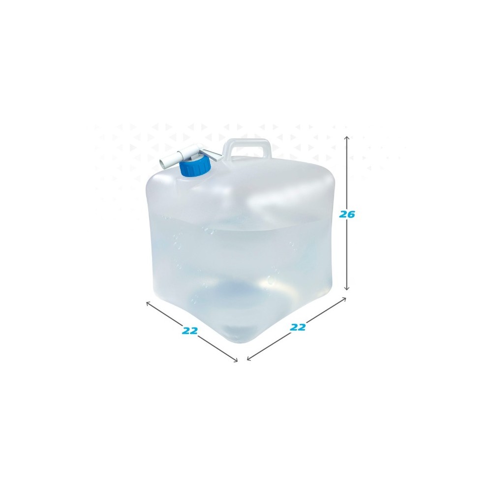 Water bottle Aktive Polyethylene 10 L 22 x 26 x 22 cm (12 Units)