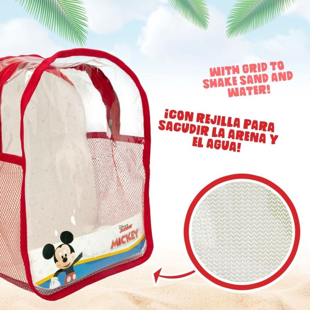 Strandspielzeuge-Set Mickey Mouse Ø 18 cm Polypropylen (12 Stück)