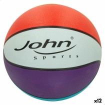 Ballon de basket John Sports Rainbow 7 Ø 24 cm 12 Unités