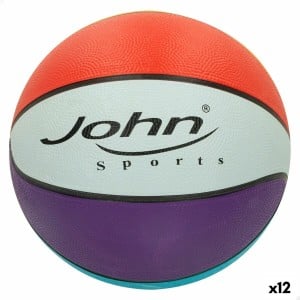 Basketball Ball John Sports Rainbow 7 Ø 24 cm 12 Units