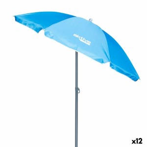 Solskærm Aktive UV50 Ø 180 cm Blau Polyester Aluminium 180 x 187,5 x 180 cm (12 Stück)