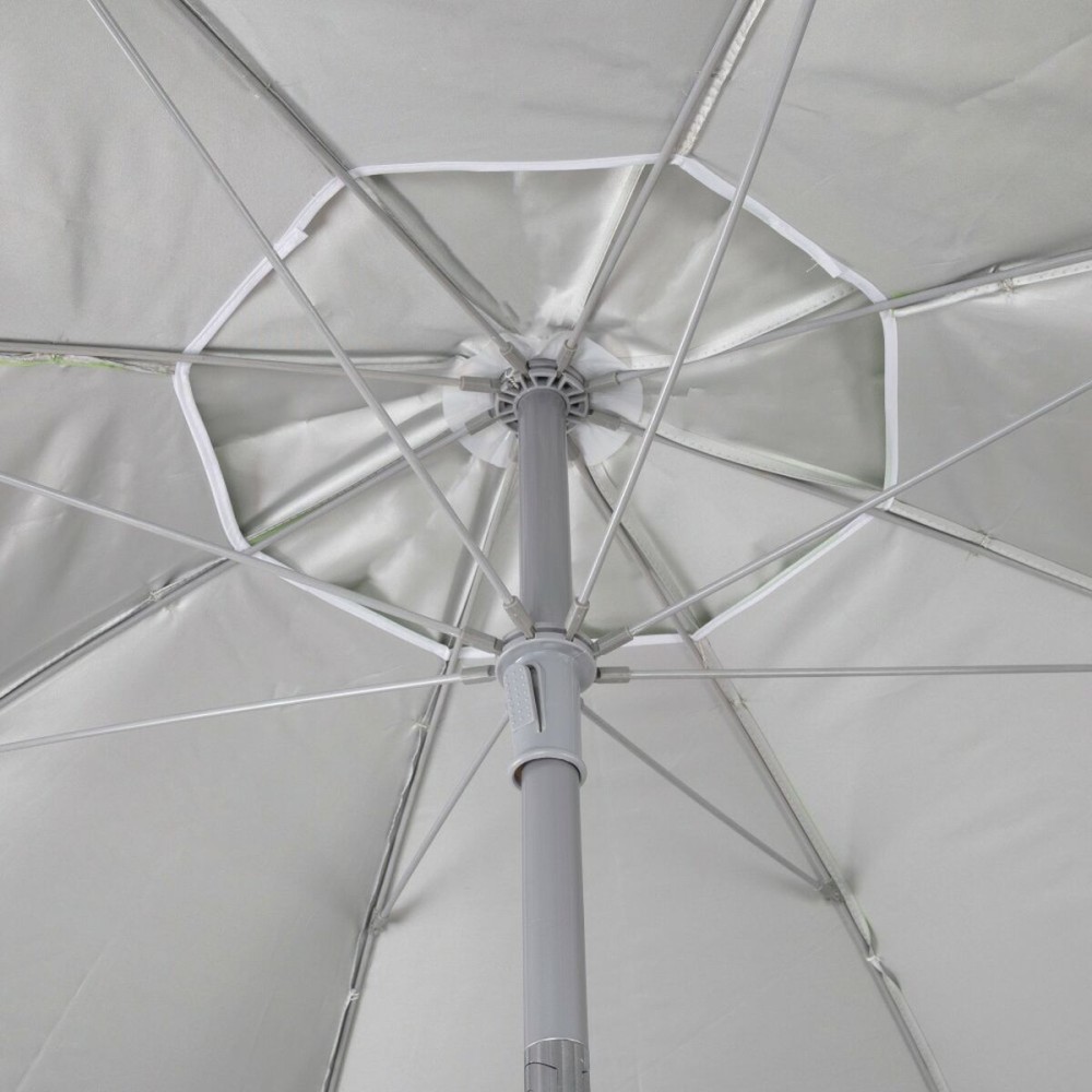 Parasol Aktive UV50 Ø 180 cm Bleu Polyester Aluminium 180 x 187,5 x 180 cm (12 Unités)