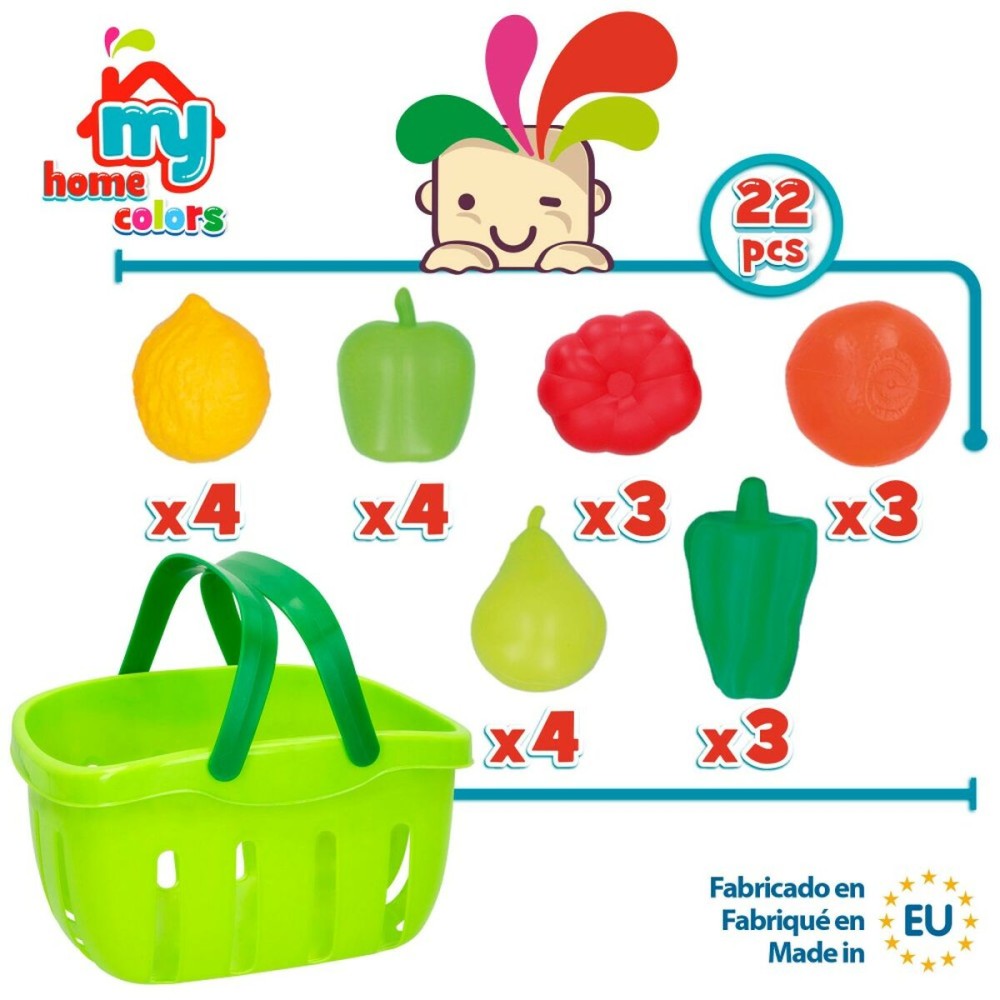 Set de jouets alimentaires Colorbaby 22 Pièces (12 Unités)