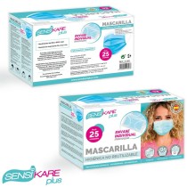 Boîte de masques hygiéniques SensiKare 25 Pièces (12 Unités)