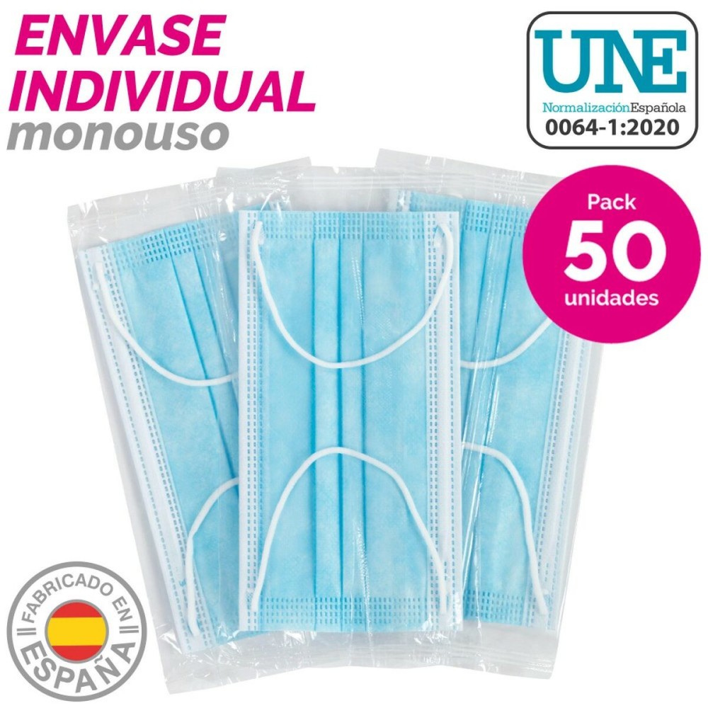 Boîte de masques hygiéniques SensiKare 50 Pièces (12 Unités)