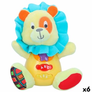 Soft toy with sounds Winfun Lion 15 x 15 x 9 cm (6 Units)