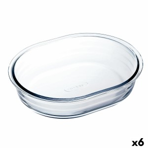 Backform Ô Cuisine Ocuisine Vidrio Durchsichtig Glas Oval 25 x 20 x 6 cm 6 Stück