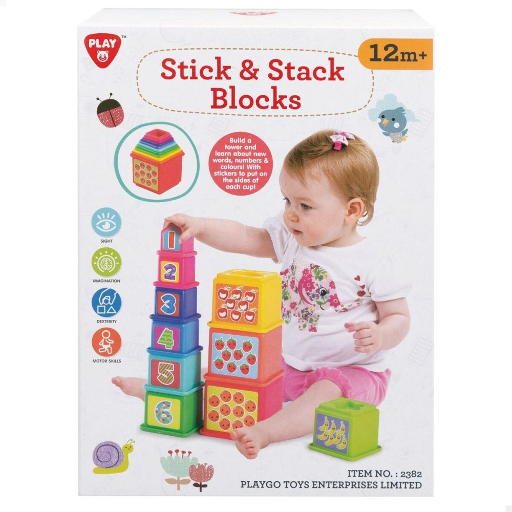 Blocs Empilables PlayGo 4 Unités 10,2 x 50,8 x 10,2 cm