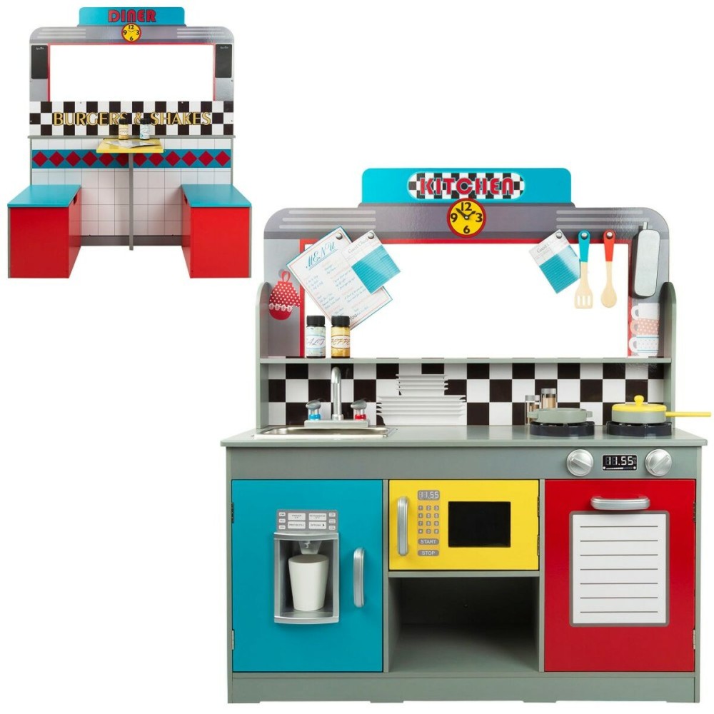 Toy kitchen Play & Learn Retro 90 x 104 x 58 cm