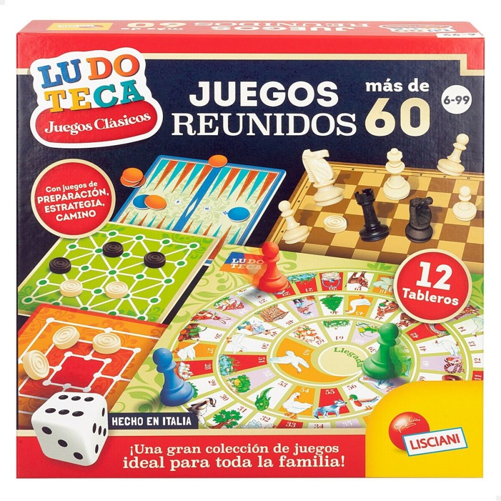 Board game Lisciani Juegos reunidos ES 26 x 1 x 26 cm (10 Units)