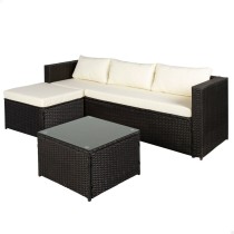 Gartenmöbel Aktive Dreisitzer-Sofa Beistelltisch 203 x 125 x 64 cm