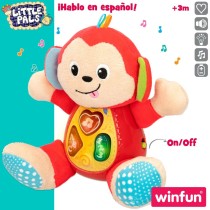 Peluche sonore Winfun Singe 18 x 20,5 x 12,5 cm (6 Unités)