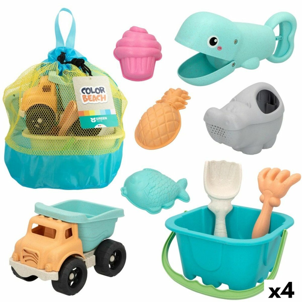 Strandspielzeuge-Set Colorbaby 19,5 x 10 x 19,5 cm (4 Stück)